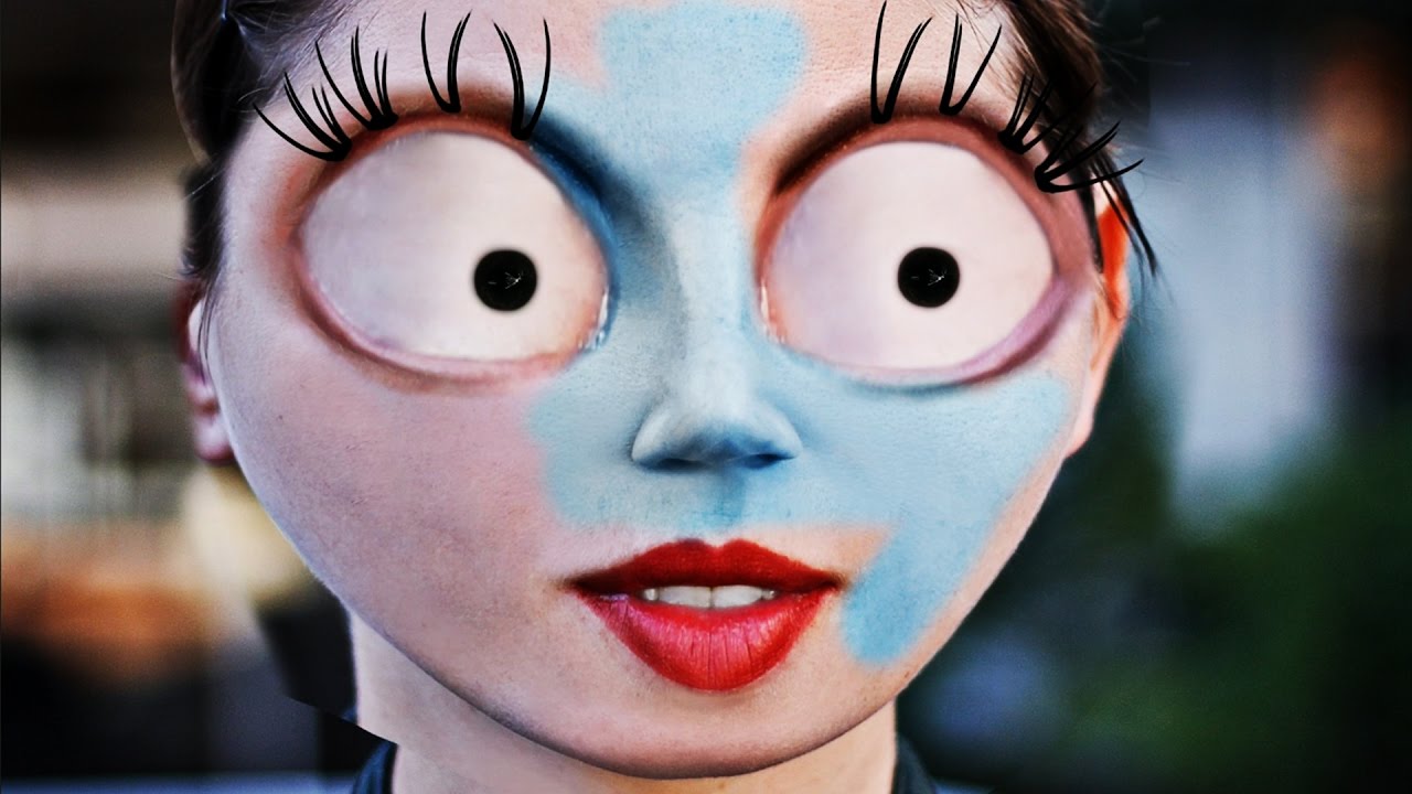 watch her become SALLY from The Nightmare Before Christmas