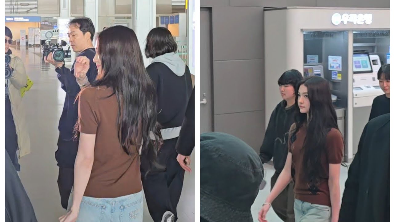 Behind Ella Meovv at Incheon Airport 250309