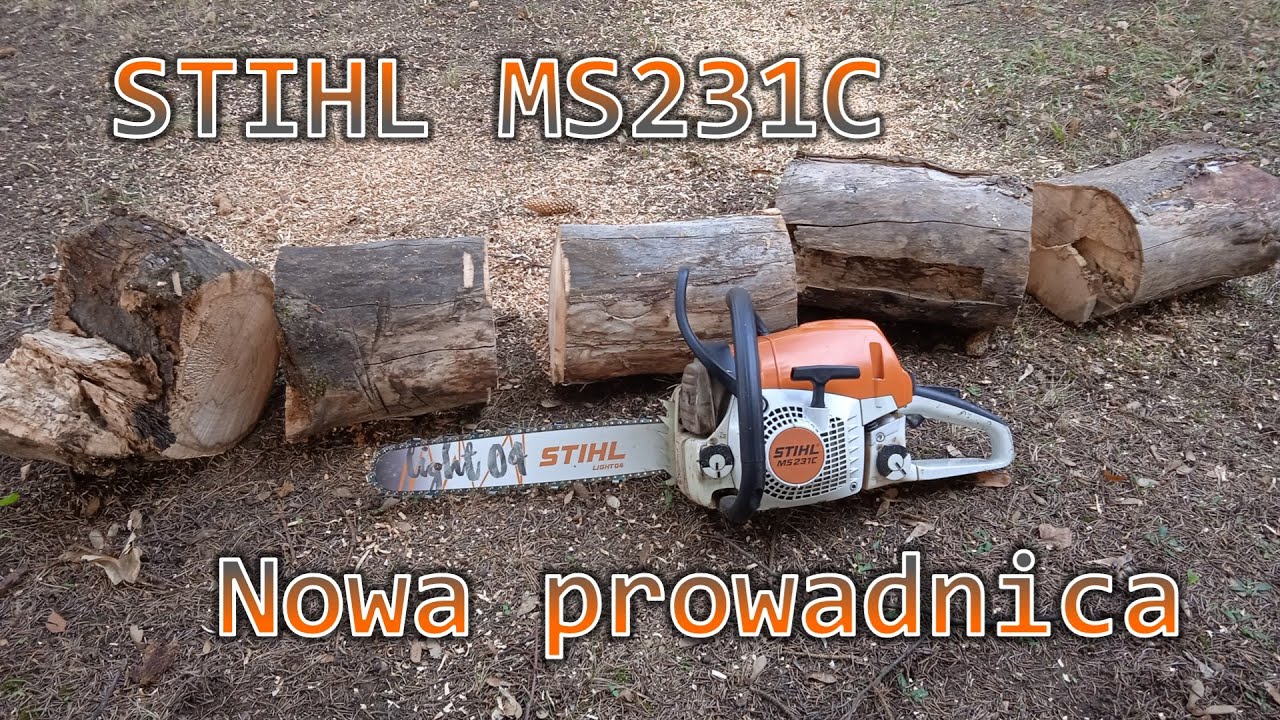 Stihl MS 231 C - montaż nowej prowadnicy