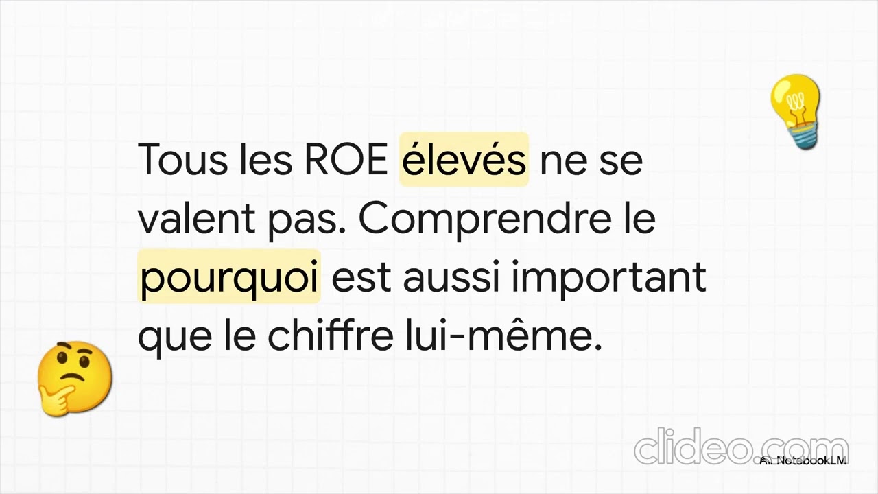 ROE  -  Return on Equity  -  Rendement du Capital #rendement #entreprise #analyse #ratio #action