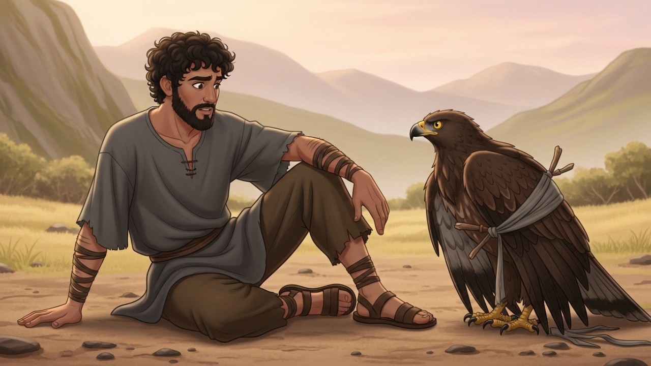 #قصة الراعي الذي أنقذ نسرا مكسور الجناح ... فعاد النسر بما لم يخطر على باله