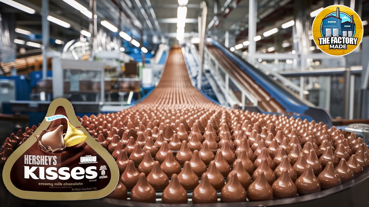 Как Hershey's Kisses производятся на фабрике || Сделано на фабрике