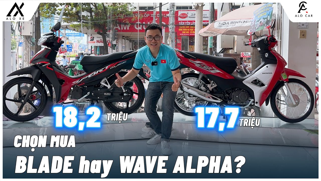 Nên Mua Honda Blade 110cc hay Wave Alpha 110cc 2023 | Giá Xe Blade và Wave Alpha 2023?