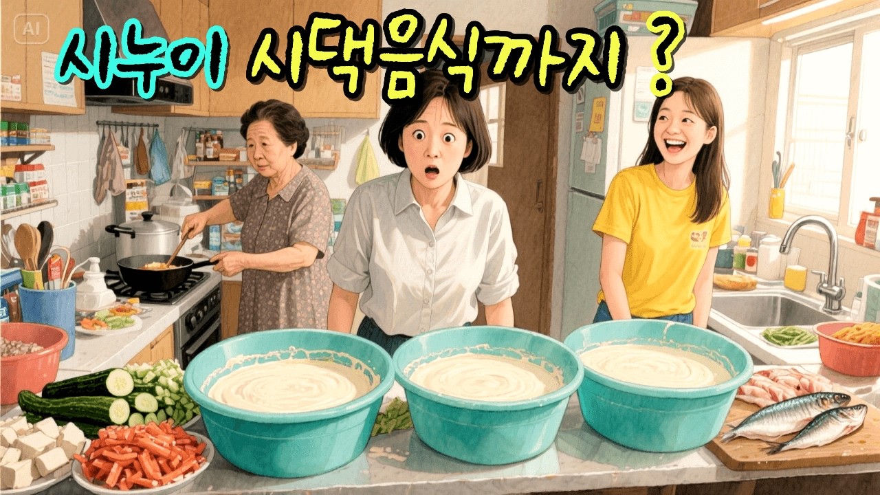 시누이 시댁 친척들 음식까지 3대야… 나는 전 부치고 시누이 남편은 TV만 본다