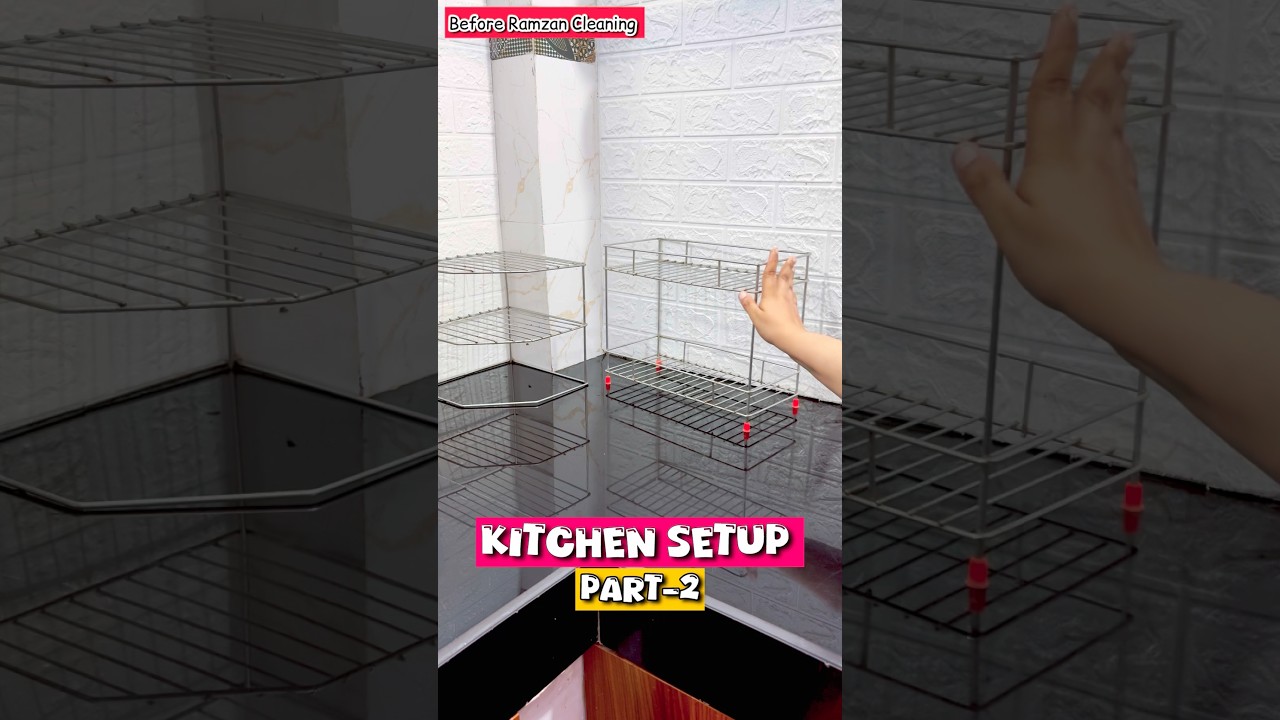 Non modular Kitchen Setup Idea ❤️ #kitchendesign #nonmodularkitchen #meeshofinds