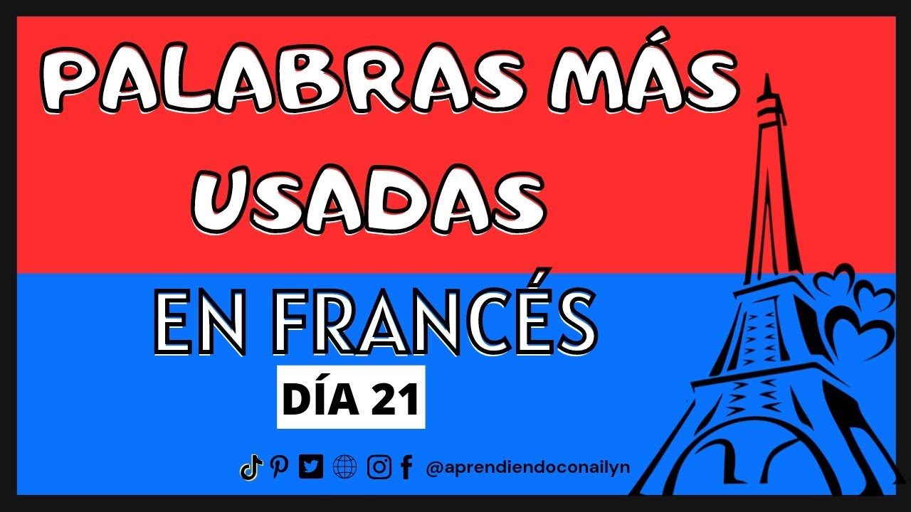 APRENDER FRANCES en 30 DÍAS  | VOCABULARIO | CURSO DE FRANCÉS U🔵C⚪F🔴
