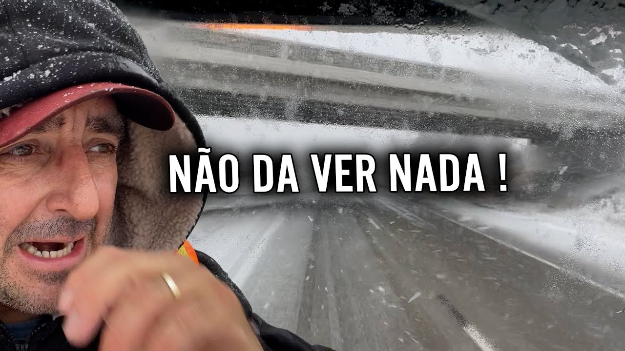 ⚠️ PERIGO  ⚠️ TEMPESTADE DE NEVE NÃO DEIXA NEM VER A PISTA