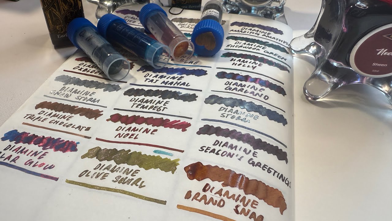 Diamine Swatching Part 3 - Remaining Inks