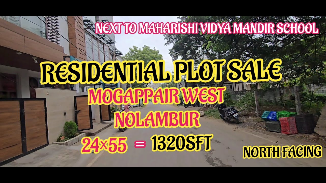 ID-305  Residential Plot Sale in Chennai || Mogappair West || Nolambur || Gated Community || North|