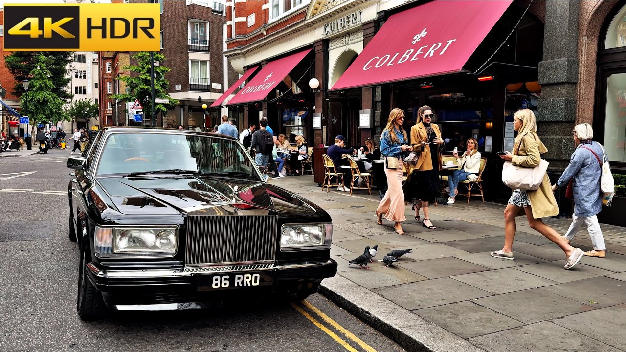 🎁 London walk Through Posh King's Road, Chelsea and Harrods [4K HDR]