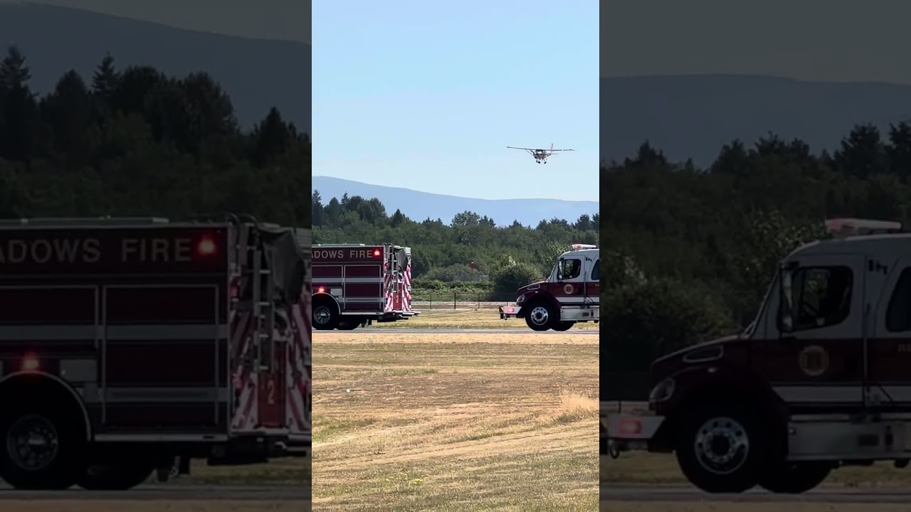 Cessna emergency landing | landing gear failure | Cypk airport | perfect emergency landing
