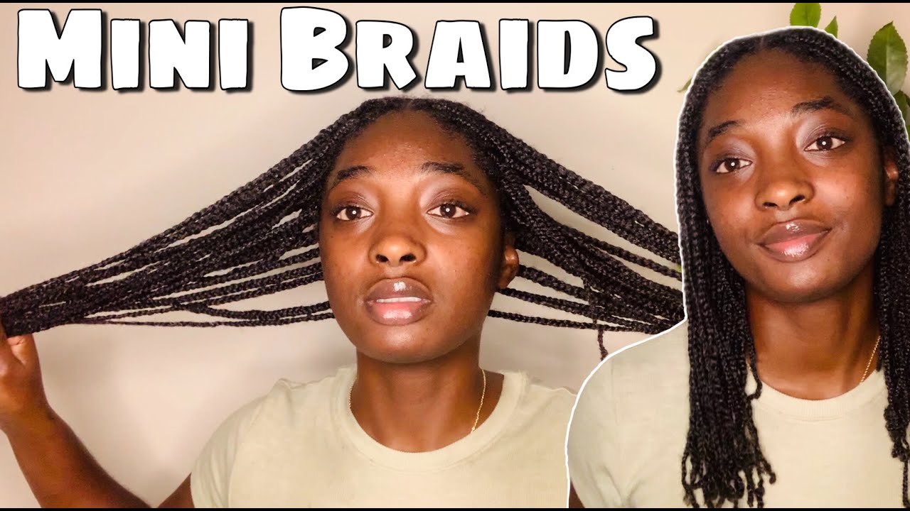 MINI BRAIDS ON NATURAL HAIR | BEST PROTECTIVE STYLE FOR HAIR GROWTH
