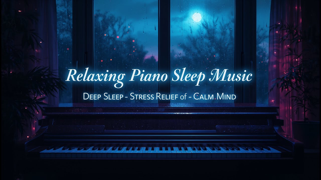 Relaxing Piano Sleep Music 🌙 Soothing Night Sounds for Deep Sleep & Stress Relief