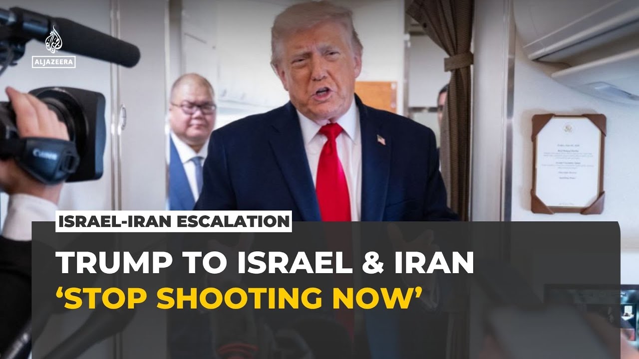 Trump demands Israel and Iran to stop &lsquo;shooting immediately&rsquo;