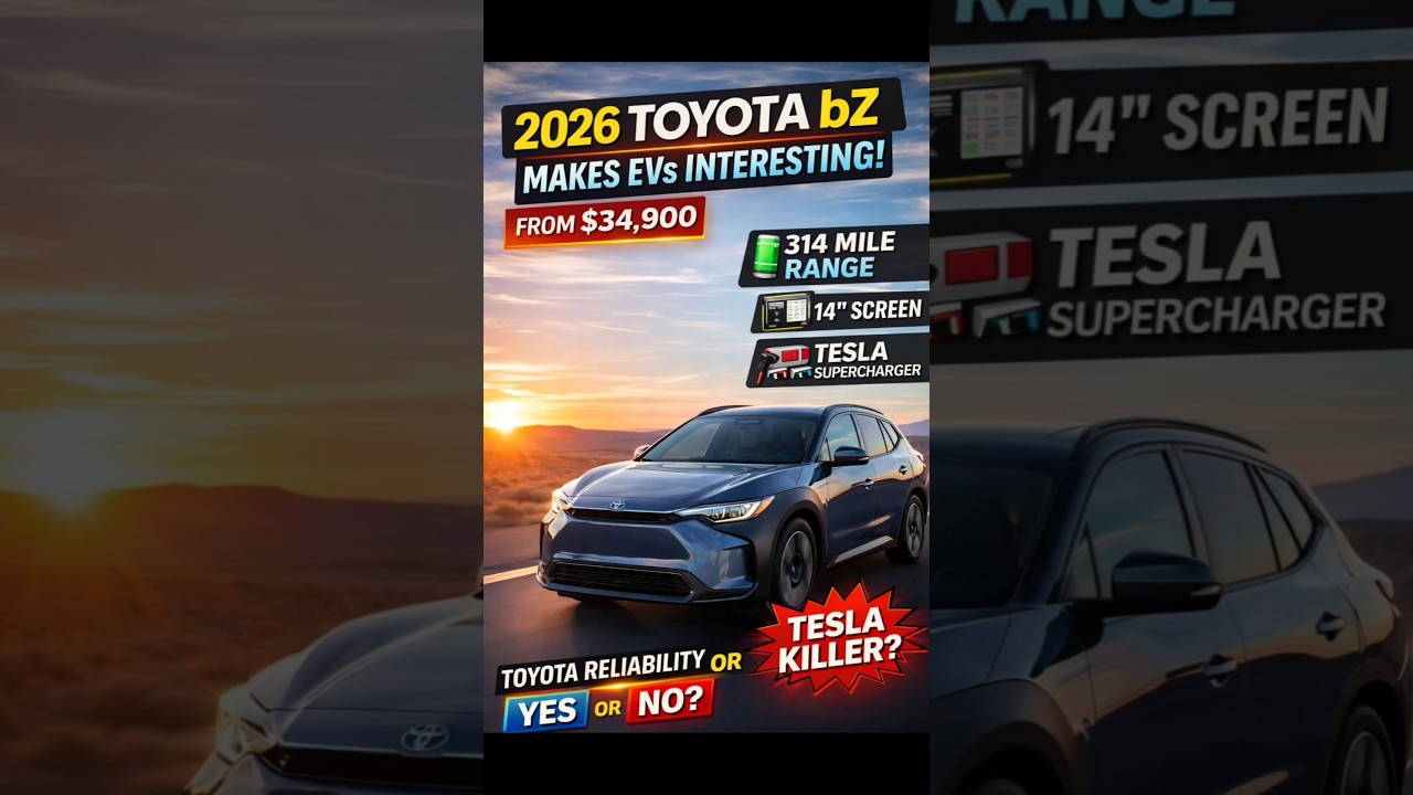 $34,900 Toyota EV With Tesla Charging?!