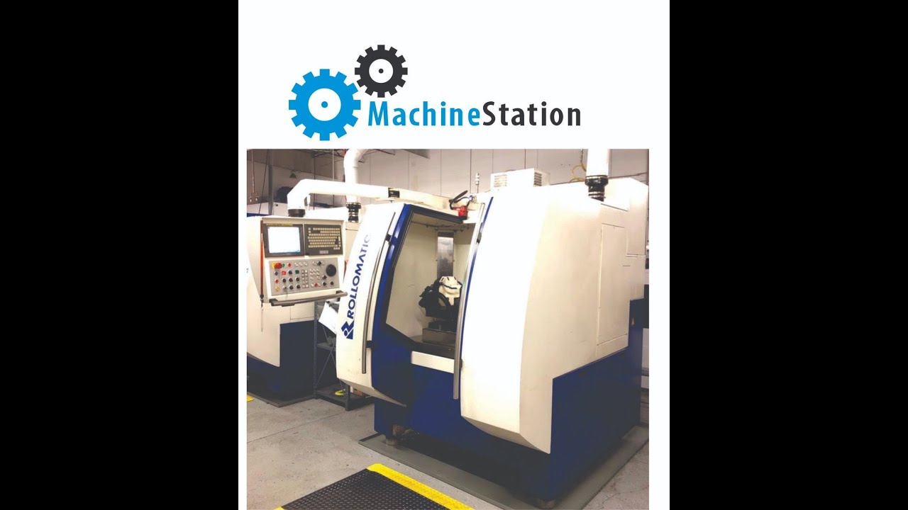 Rollomatic 620-XS 6 Axis CNC Tool & Cutter Grinder 10,000RPM Fanuc 160i-MB 10HP -MachineStation#1755