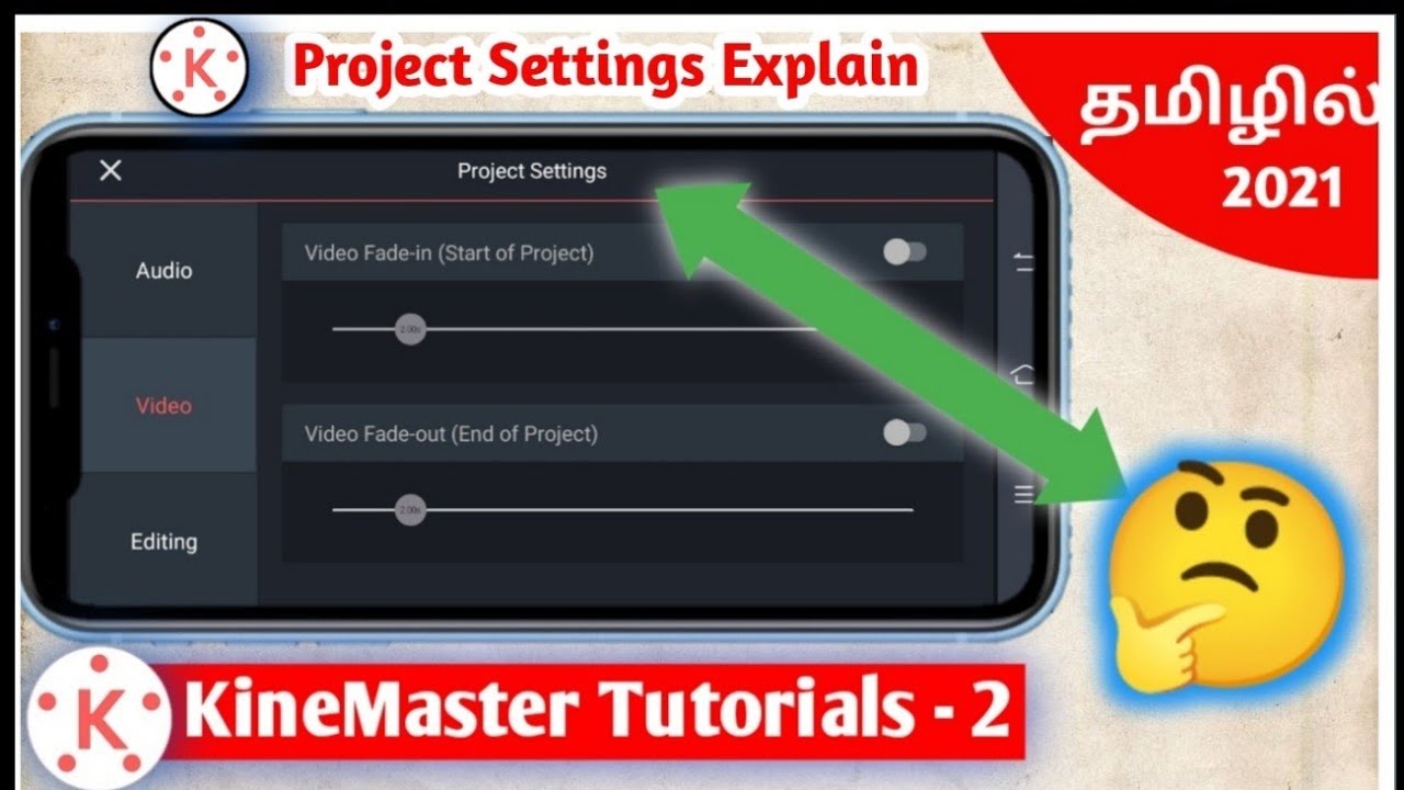 KineMaster Project Setting Explain | How to use kinemaster in tamil 2021 | kinemaster tutorial-2
