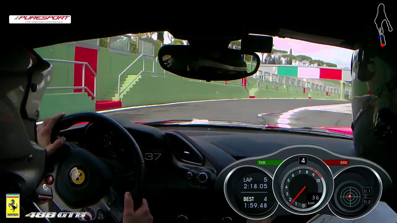 Ferrari 488 a Vallelunga
