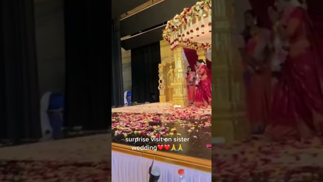 Surprise visit to sister is Wedding🙏🥰#tamil #suprise #tamilwedding #tamilculture