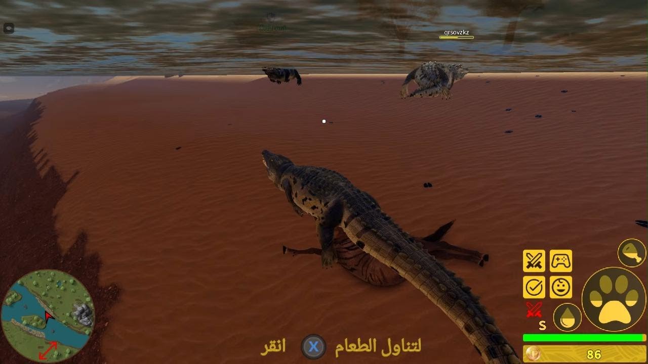 حياة السافانا بس انا تمساح (صار قتال)