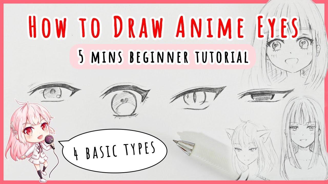 How to Draw Anime Eyes in 5 mins Step by Step Easy Beginner Tutorial