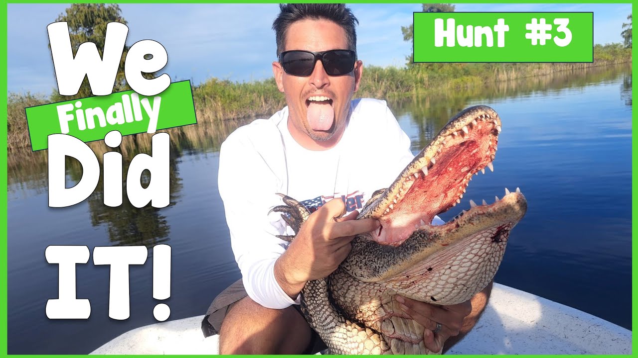 Catching Alligators in Lake Okeechobee | Gator Hunt #3