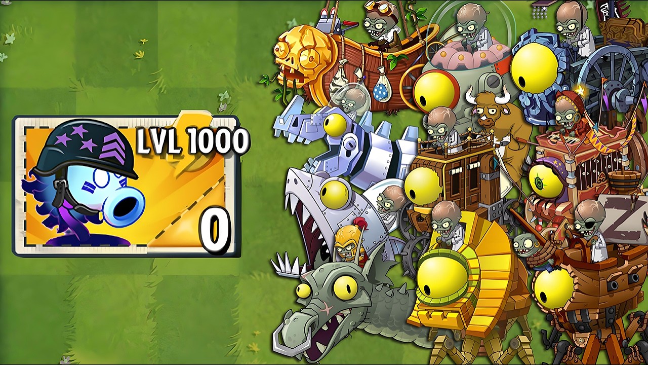 Every Random Plants LEVEL 1000 Power-Up vs ALL Final Bosses Fight! - PvZ 2 Final Bosses