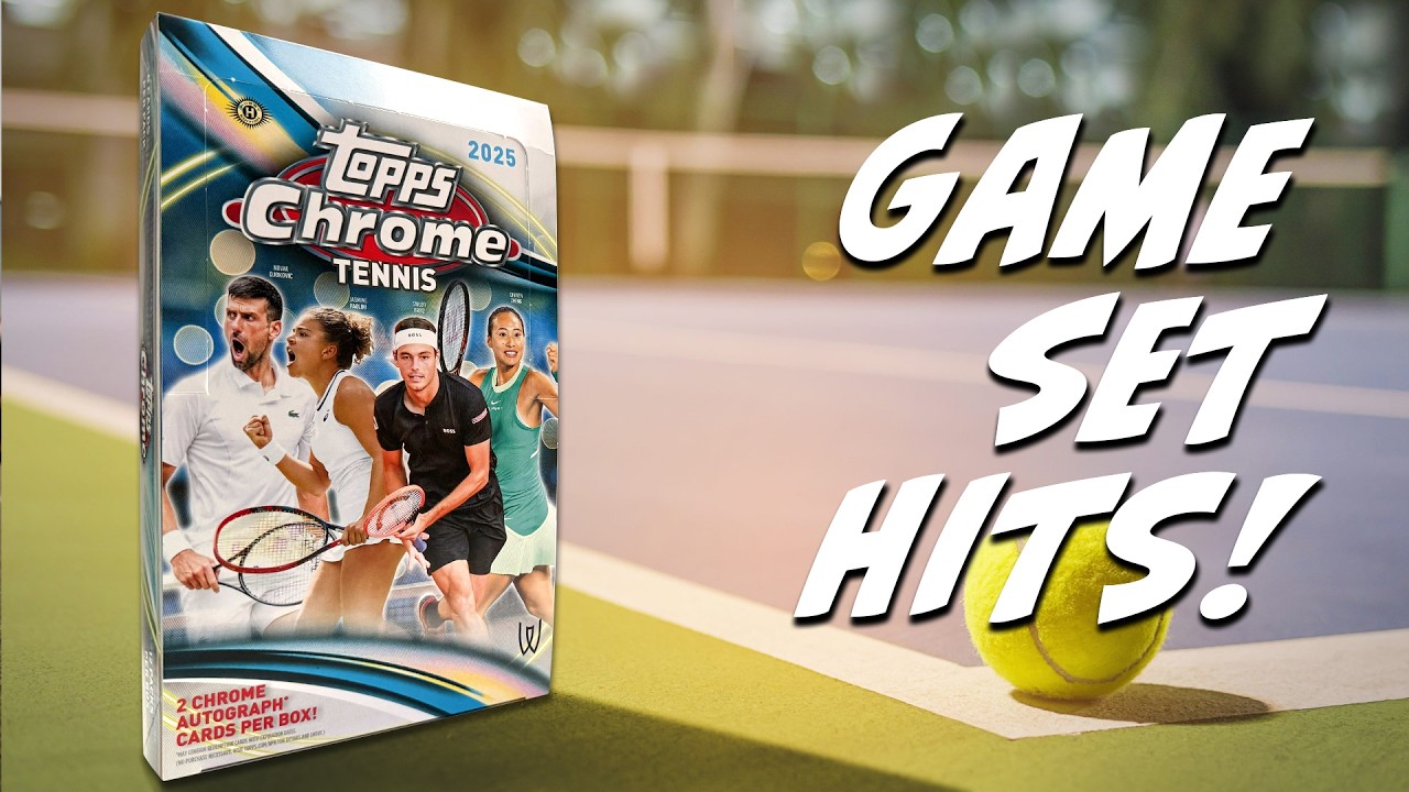 Распаковка коллекционной коробки Topps Chrome Tennis 2025 | Огромный выигрышный экземпляр коллекц...