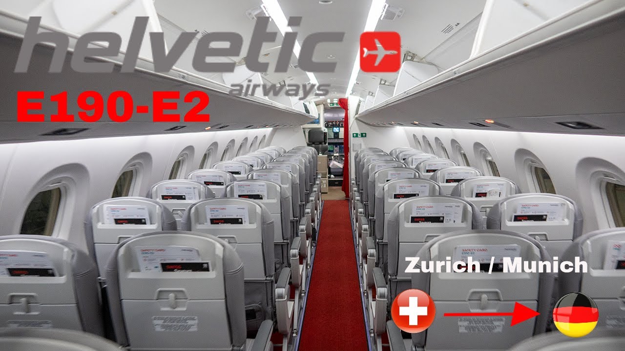 HELVETIC AIRWAYS Embraer E190-E2 Flight from Zurich to Munich [Flight Report] 2021