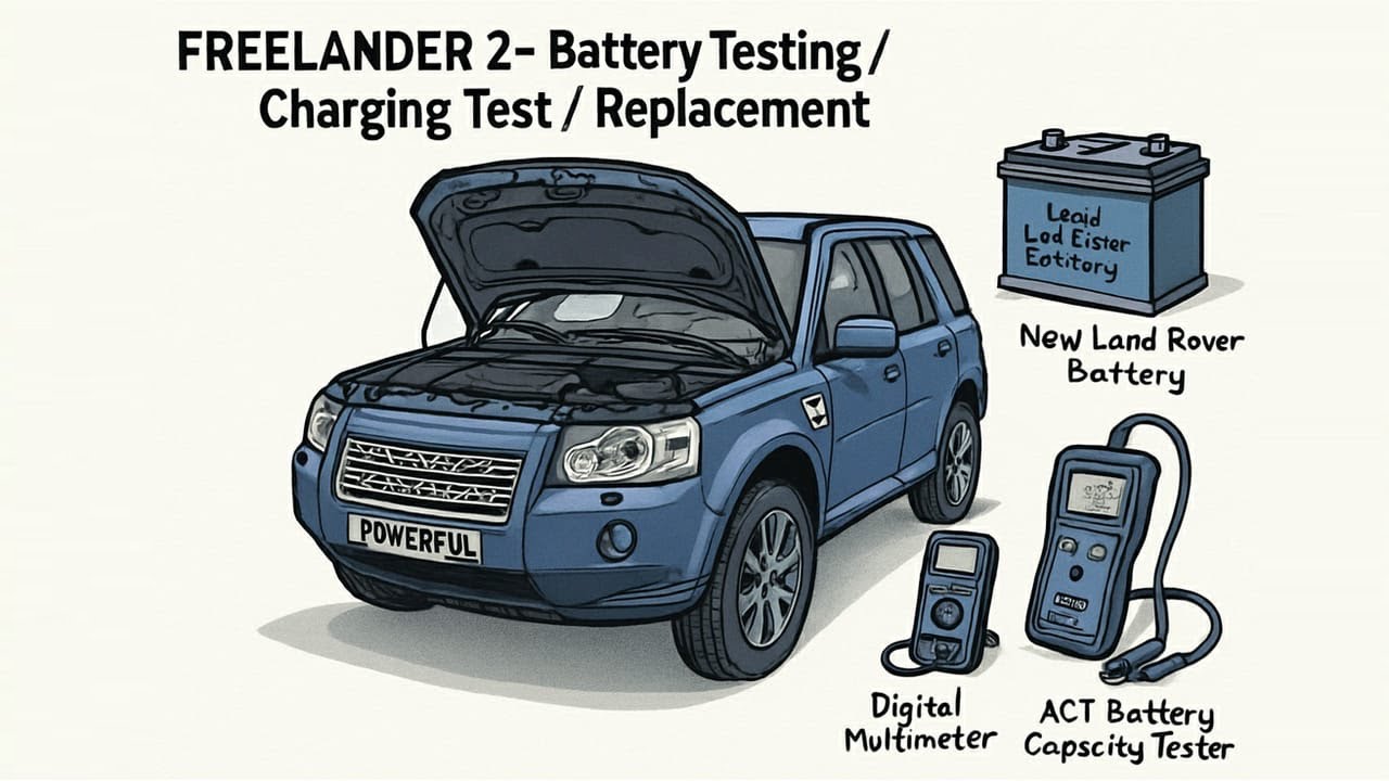 Как заменить аккумулятор Land Rover Freelander 2: замена + зарядка + тестирование