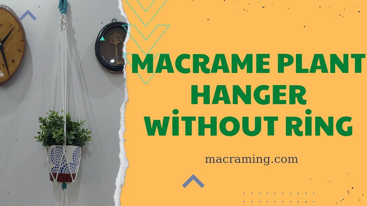 How To Make a Plant Hanger Without Ring? (DIY Flower Holder No Hook)