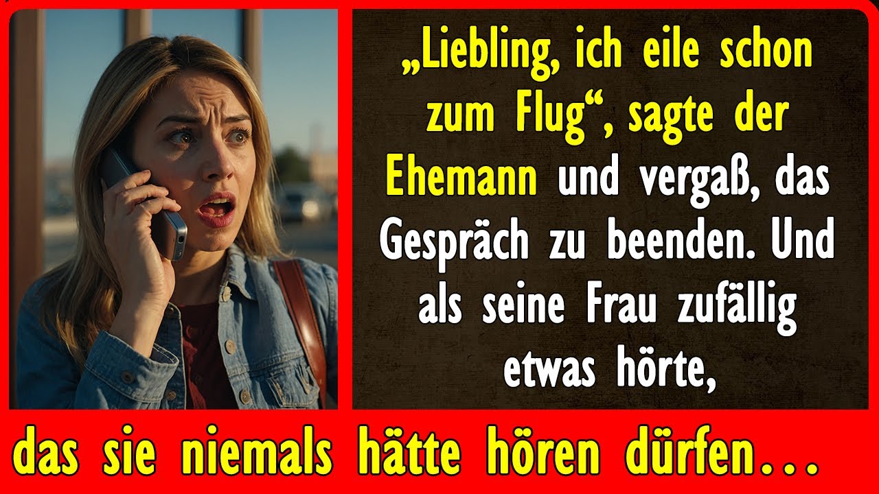 &bdquo;Liebling, ich eile schon zum Flug.&ldquo; Und als seine Frau zuf&auml;llig etwas h&ouml;rte, das sie niemals...