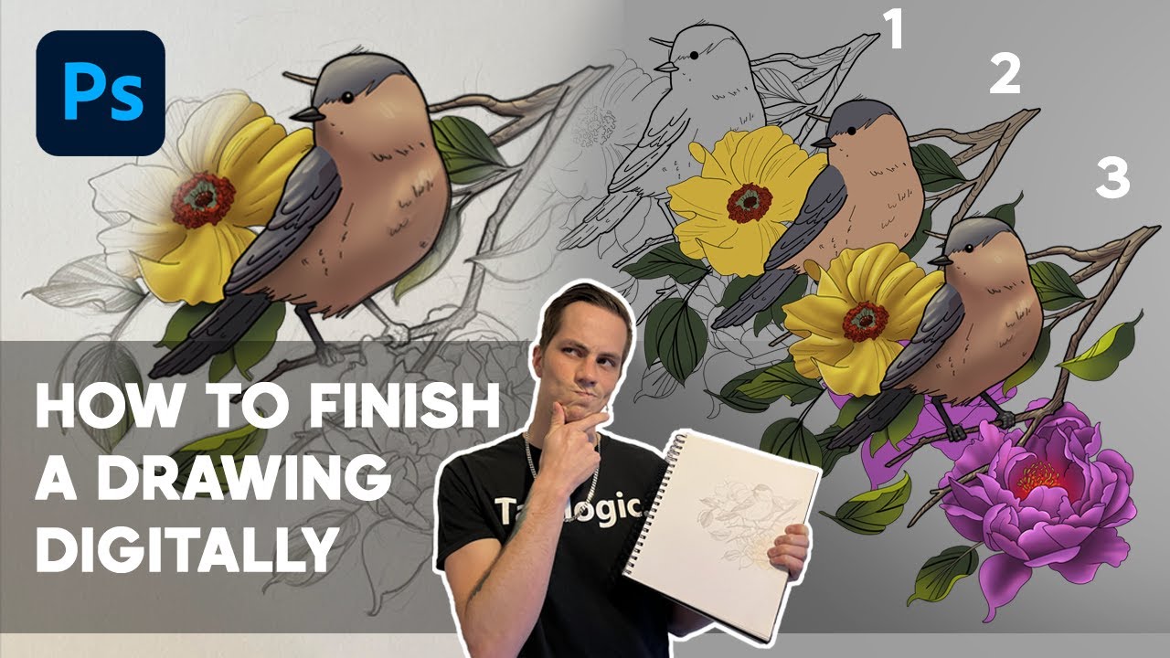 How to SHADE and COLOR a Design DIGITALLY