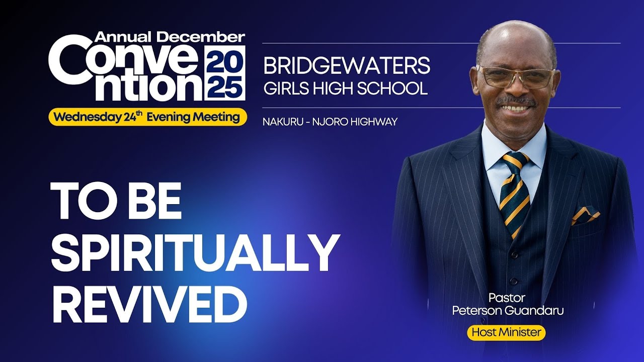 24.12.2025 // TO BE SPIRITUALLY REVIVED // Pst Peterson Guandaru
