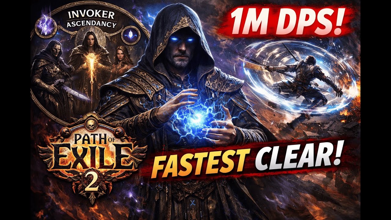 🔥 POE 2 – FASTEST CLEAR | INVOKER BUILD + 1M DPS 🔥