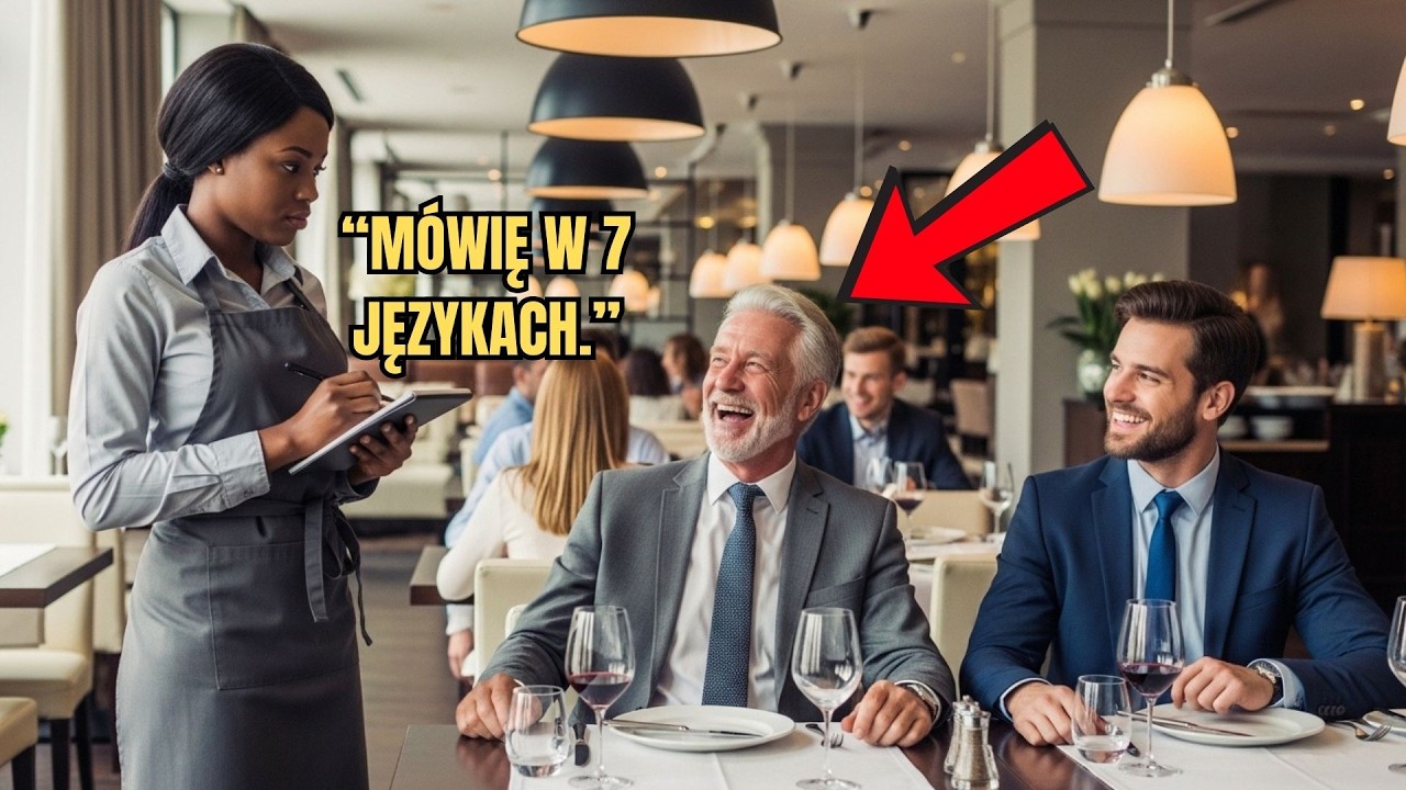 Wyśmiał kelnerkę po niemiecku… aż odpowiedziała w 7 językach i cała restauracja zamilkła.