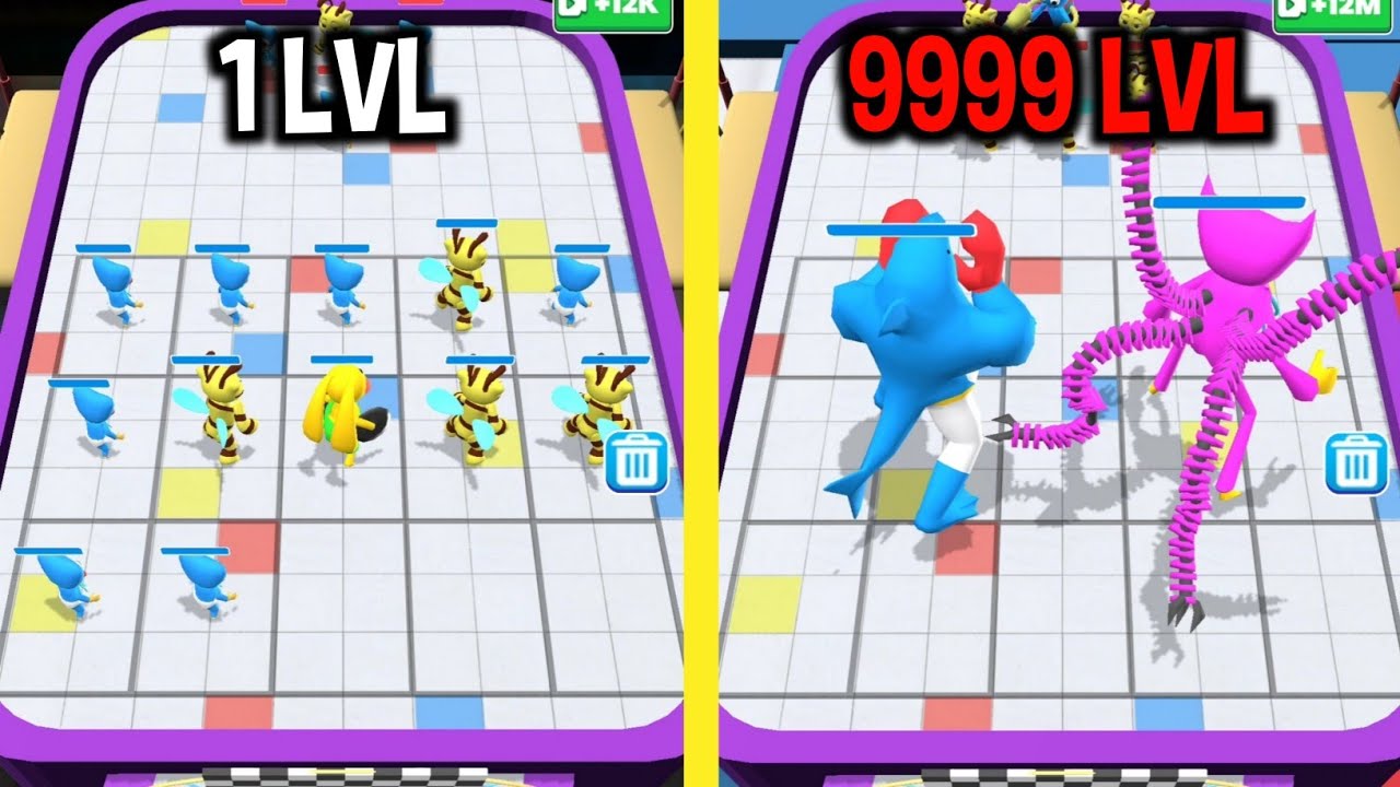 MAX LEVEL in Merge Blue Monster Battle Run Game
