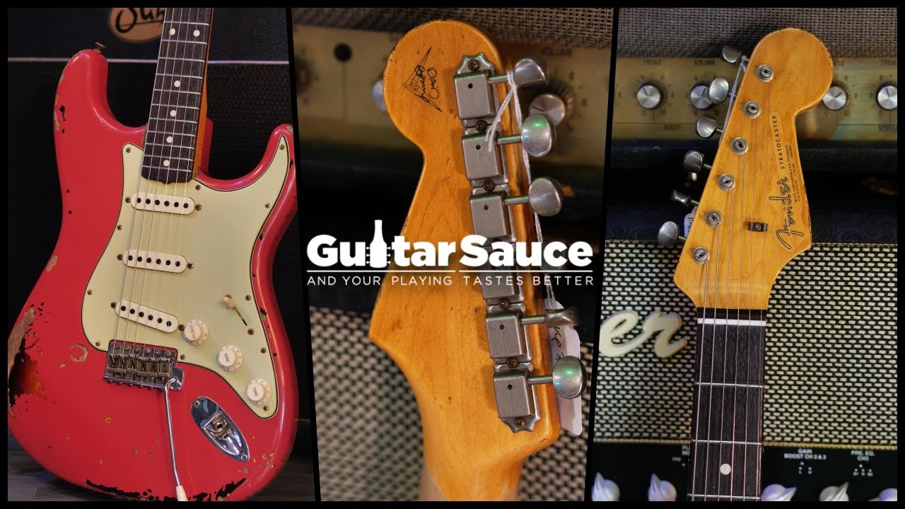 Fender Masterbuilt Landau 63 Stratocaster Relic Fiesta Red Over Sunburst | Demo by Paul Audia