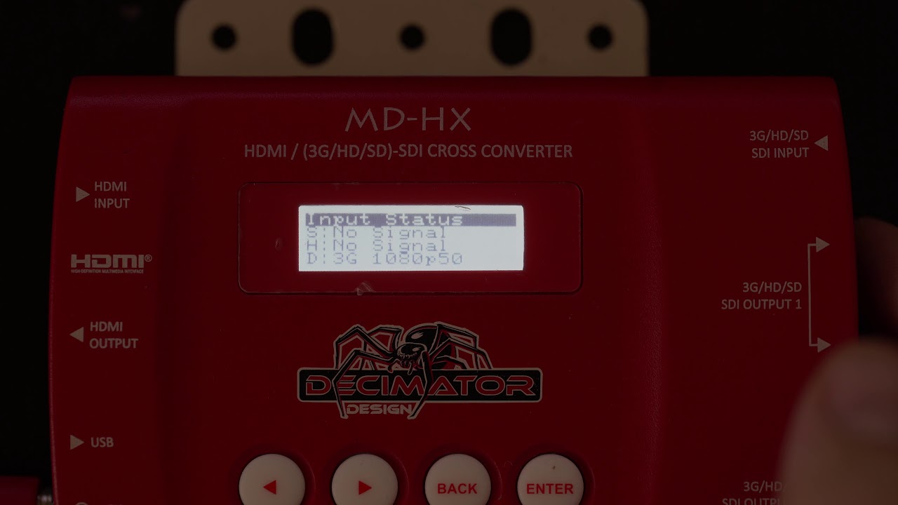 Setting up the Decimator Design MDHX Up Down Cross Conversion
