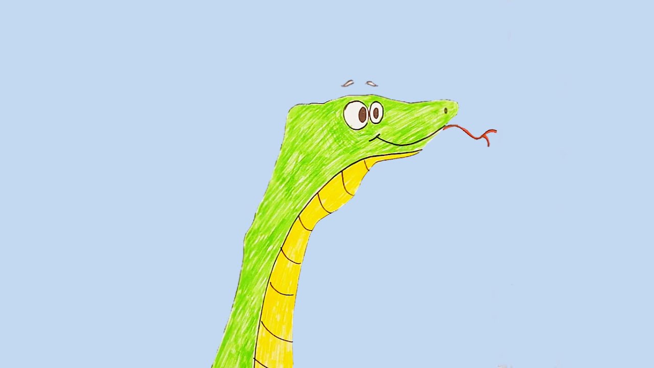 Drawing Snake! Tips Drawing Animals || Everyday Crafts #shorts