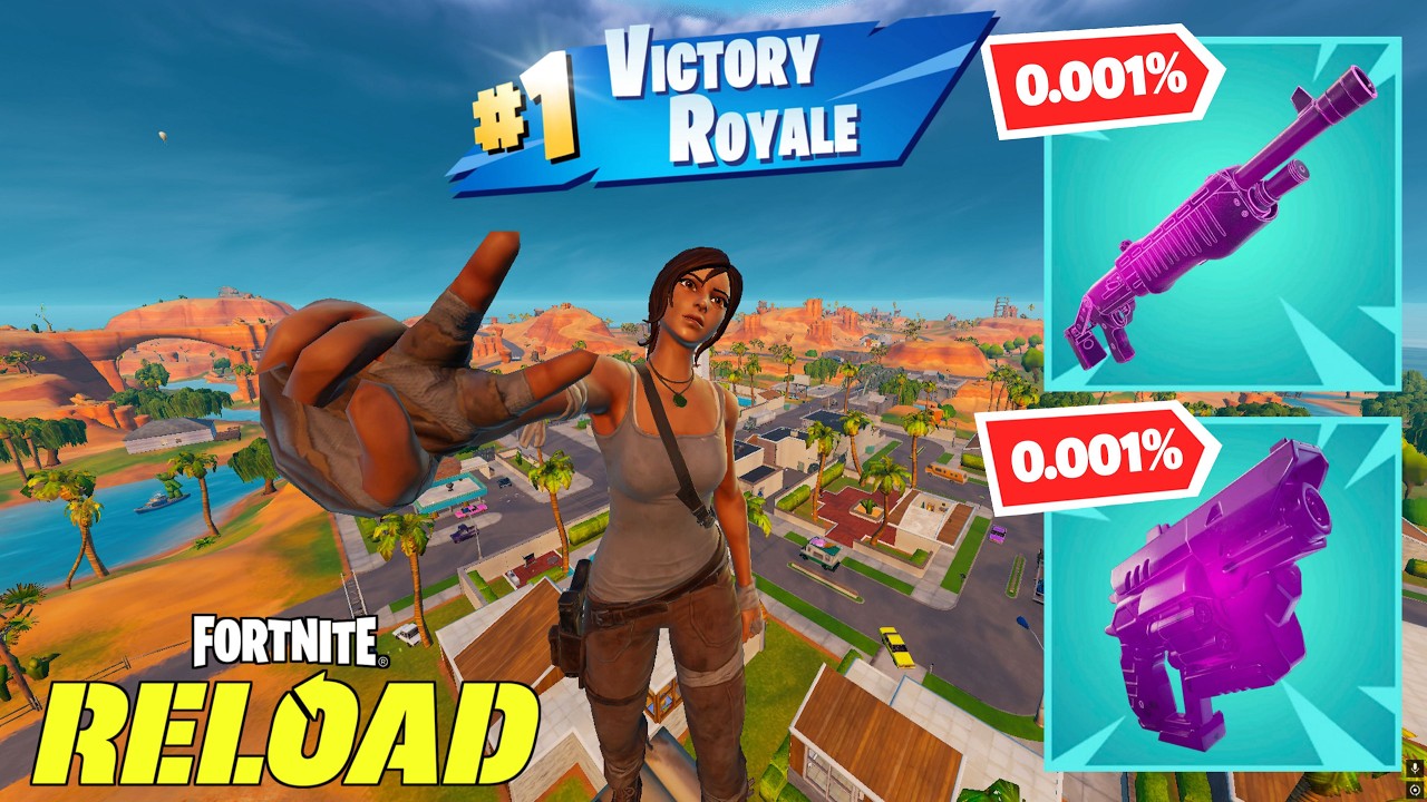 RARE LARA CROFT SKIN! | Fortnite Reload | High Kill Gameplay | Controller