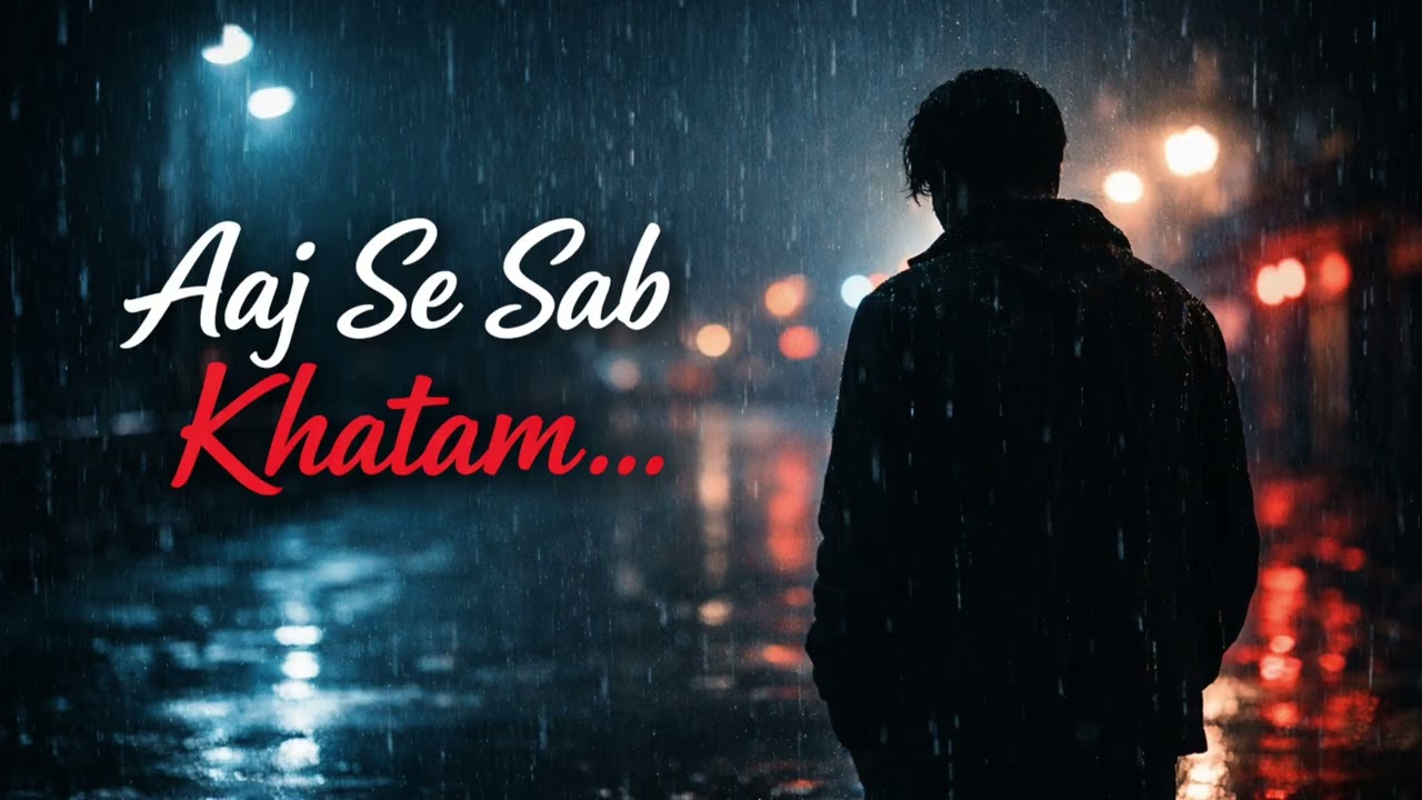 Aaj Se Sab Khatam 💔 | Heart Touching Sad Song | Emotional Hindi Breakup Song 2026