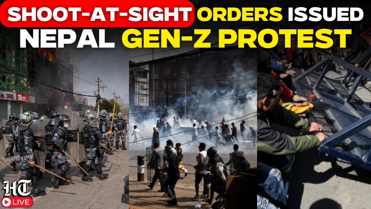 Nepal Protest Live | Tear gas, water cannon, Stone pelting! Shoot-at-sight orders issued | Kathmandu