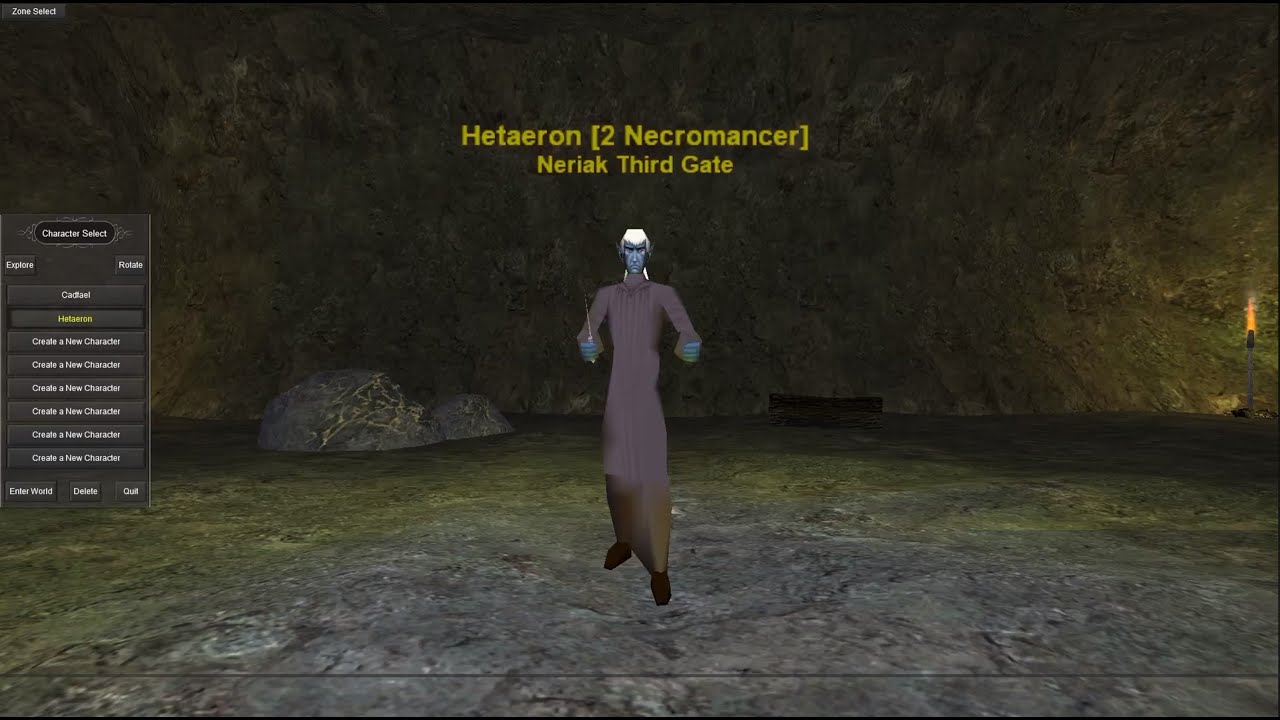 Everquest Classic: Dark Elf Necromancer. SSF on Project Quarm E2