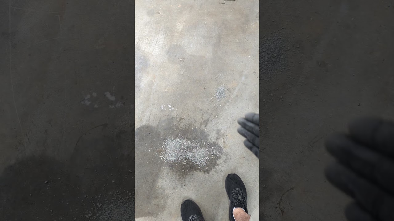 Get rid of that fresh oil or coolant spot in the driveway. #automaintenance #workshop #cleanup