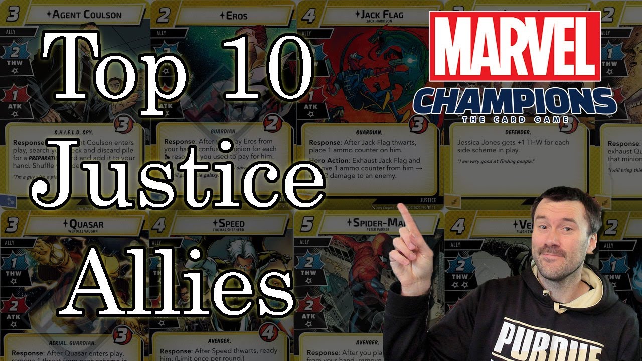 Top 10 Justice Ally Cards for Marvel Champions LCG