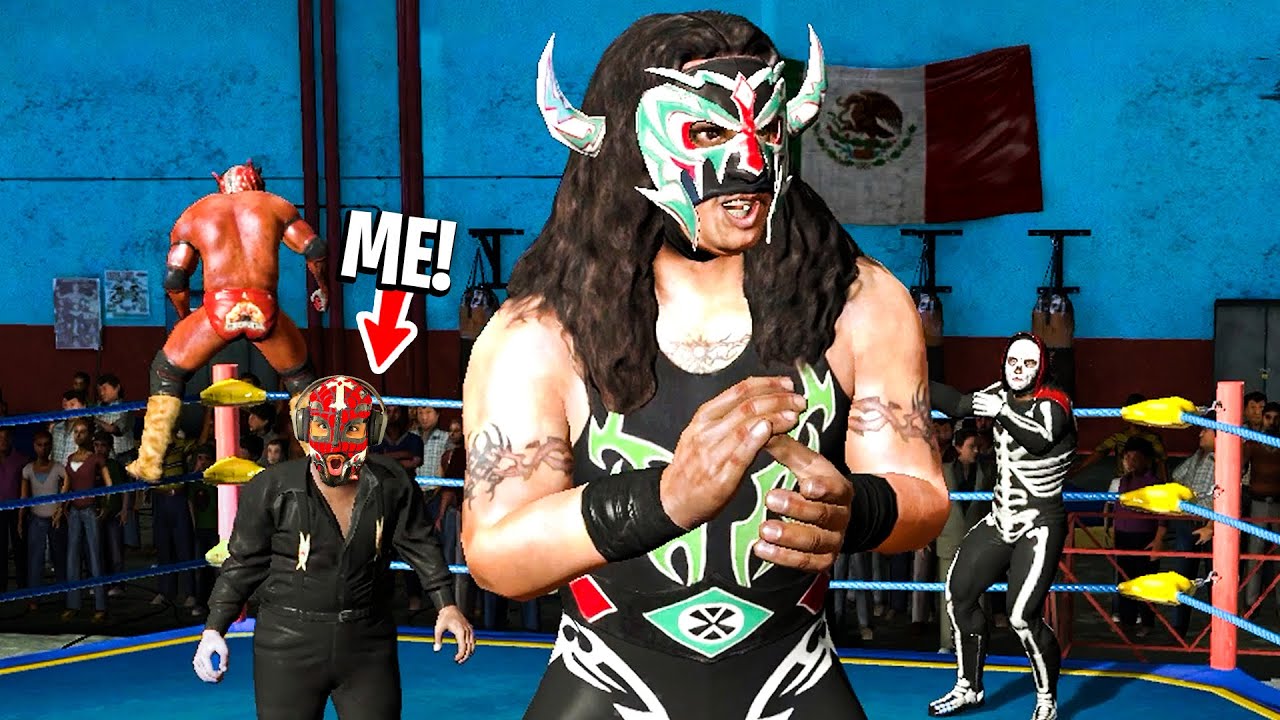 FIRST TIME Playing the Lucha Libre AAA Game!