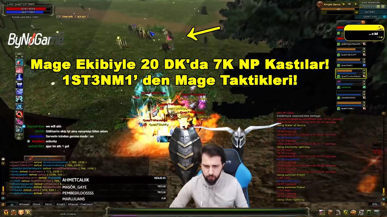 1ST3NM1 - Mage Ekibiyle 20 DK'da 7K NP Kastılar! Altar'da Sağlam Pk D&ouml;n&uuml;yor! | Knight Online