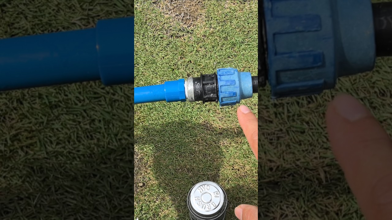 How to connect PE to pvc pipe using female adaptor