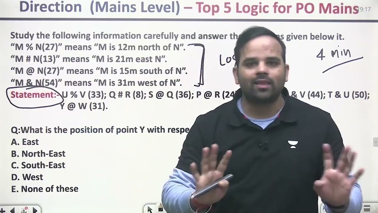 IBPS PO/Clerk Mains 2021 | Coded Direction Reasoning Tricks (5 Pattern in 1 Class) Sachin Modi